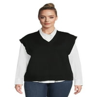Ženski džemper prsluk Plus Size $ & $
