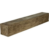 Ekena Millwork 4 H 6 d 48 W s pijeskom na drveni kamin Mantel, prirodni pepeo