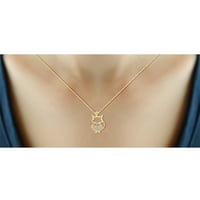 Jewelersclub Dijamantna ogrlica za životinje Halloween nakit - Ogrlica s naglaskom na bijeli dijamant Halloween