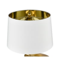 Stolna svjetiljka visoka 23 inča s 1 žaruljom-zlatni list