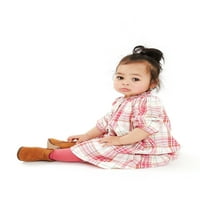 Wonder Nation set za bebe djevojčice haljina i tajice s dugim rukavima, 2-komad, veličine 0 3- mjeseci