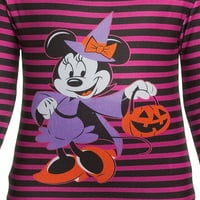 Minnie Mouse Girls Halloween Print dugi rukav Top i hlače set pidžama, 2-komad, veličine 4-10