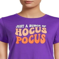 Ženski Halloween Hocus Pocus Graphic Tee, jesen majica s kratkim rukavima od puta do slavlja, veličina S-3xl
