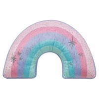 + Bella Rainbow Ruched Pink Comforter Set, pun