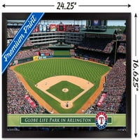 Texas Rangers - plakat zida Globe Life Park, 14.725 22.375