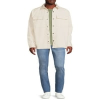 Muška jakna od keper košulje za muškarce i plus veličine, veličine do 5 inča