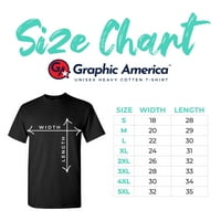Grafička Amerika kratka rukava grafička posada vrat klasična fit fit majica pakiranja