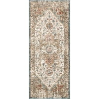 Perzijski Vintage trkač tepiha, 2' 68', Bež
