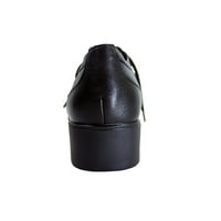 Sat udobnosti karmel ženske širine kožne cipele od čipke crno 6.5