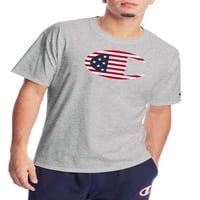 Champion muške domoljubne zvijezde i pruge c-logo grafičke olimpijske igre majice, veličine S-2XL, majice za muške