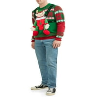 Muška elf beba ružni božićni džemper, do veličine 2xl