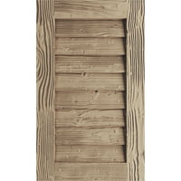 Ekena Millwork 14 W 18 h Timbertane s pijeskom, vertikalno fau drvo nefunkcionalni otvor za zabat, temeljni ten