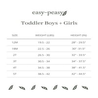 Easy-Peasy Toddler Girl kravata gornji dio ramena i široke hlače za noge, 2-komad, veličine 12m-5t