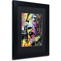 Zaštitni znak likovna umjetnost John Lennon Canvas Art by Dean Russo, Black Matte, Crni okvir