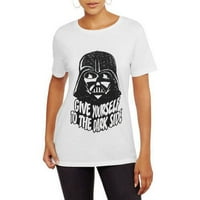 Disney Darth Vader smatram da je tvoja tamna strana atraktivna grafička majica s kratkim rukavima juniora