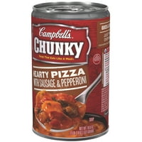 Campbell's Chunky Heary Pizza s kobasicom i peperoni juhom, 18. Oz