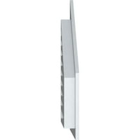 Ekena Millwork 30 W 32 H HOLL vrhunac gornjeg lijevog tona: Funkcionalan, PVC Gable Bent W 1 4 Flat Trim okvir