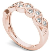 Carat T.W. Dijamantni modni prsten od 10KT ruže zlata