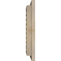 Ekena Millwork 26 W 16 h pravokutni otvor za zabat: Primid, funkcionalan, glatki borovi zabatni otvor W opeka kalup