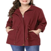 Ženska svestrana jakna s patentnim zatvaračem s velikim strukom po jedinstvenim cijenama