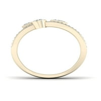 5 8CT TDW Diamond 10K žuti modni prsten