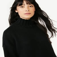 Besplatni montažni ženski džemper s tunikom visokim kornjačama