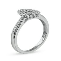 Imperijalno 10k bijelo zlato 1 6CT TDW Dijamantni modni prsten za žene