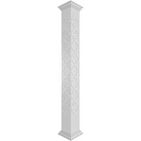 Stolarija 10 9 ' 9 ' klasični kvadratni veliki rezbareni stup koji se ne sužava prema gore u Marakešu s krunskim