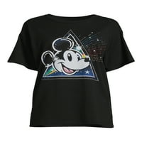 Disney ženska grafička majica Mickey Mouse Rhinestone s kratkim rukavima, veličine XS-XXXL