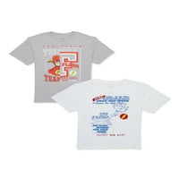 Flash Boys najbrži muškarac živ grafičke majice, 2-pack, veličine 4-18