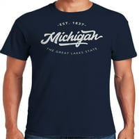 Grafička Amerika State of Michigan USA, zbirka grafičke majice Great Lakes