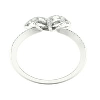 Imperial 1 6CT TDW Diamond 10K bijeli zlatni čvor prsten
