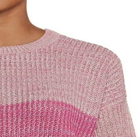 Vremena i TRU ženska lagana pulover pulovera Ombre Stripe Pulover