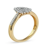 Imperijalno 10k žuto zlato 1 6CT TDW Dijamantni modni prsten