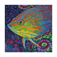 Zaštitni znak Fine Art 'Sjajna tropska riba I' Canvas Art by Carolee Vitelletti