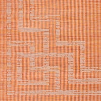 Umjetnički tkalci Celandine Bright Orange 6'4 9 'Tradicionalni granični pravokutnik prostirka prostirka