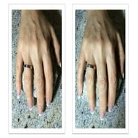 Nana Princess Channel Set odraslih ženskih majki prsten 1- kamen, Majčin dan 10K kamen bijele veličine 4