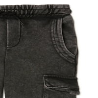 Pletene Kargo hlače s kiselim pranjem, veličine 4 i haskija
