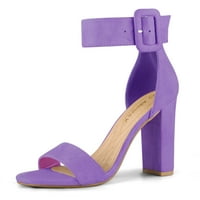 Jedinstveni prijedlozi ženske sandale na blok petu s patentnim zatvaračem i remenom za gležanj